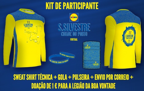 Kit de participante Lidl S. Silvestre Cidade do Porto